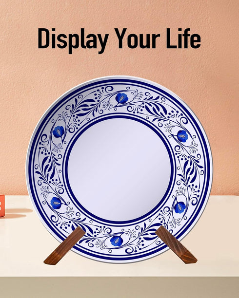 Wooden Display - 6.5 Inch Plate Stand for Display, Plate Holder Display Stand, Wooden Picture Frame Stand, Decorative Table Top Easels for Display...