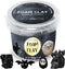 Black Moldable Cosplay Foam Clay (300 Gram) Air Dry Clay - High Density and Perfect for Intricate Designs | Figures | Masks | Craft Projects | Gre...