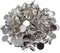 50 pcs Metal Glue On Bails Charms Round Silver Bracelets Earrings Necklaces Pendants Connectors DIY Jewelry Making Crafting Findings 18x10mm...