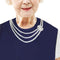 Adult Bibs for Women, Wipe ‘n Wear™ Clothing Protectors for Eating, Senior Adult Bib Crumb Catcher, Waterproof, Reusable, Washable (Pearl Necklace...