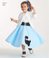 Simplicity 8774 Girl's 1950's Vintage Rockabilly Poodle Skirt Sewing Pattern, Sizes 7-14...