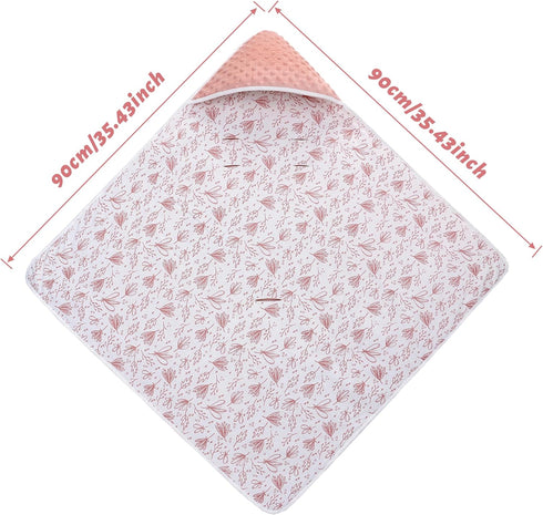 Miracle Baby Car Seat Blanket, Car Seat Covers for Babies Universal Winter Carseat Swaddle Blanket for Baby Pram Buggy, 35"x35" (Line Plant)...