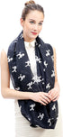 Lina & Lily Poodle Dog Print Women's Infinity Scarf Lightweight...