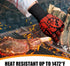 BBQ Gloves,1472°F Extreme Heat Resistant Barbecue Gloves,Silicone Non-Slip Oven Gloves,Kitchen Gloves for Cooking,Grilling,and Baking(Red)...