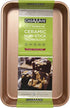 casaWare Toaster Oven Baking Pan 7 x 11-inch Ceramic Coated Non-Stick (Rose Gold Granite)...