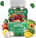 Sugar-Free Fruit and Veggie Gummies — 35+ Greens, Fruit and Vegetable Vitamins to Boost Immunity, Skin & Gut Health — Ideal Fruit and Vegetable Su...