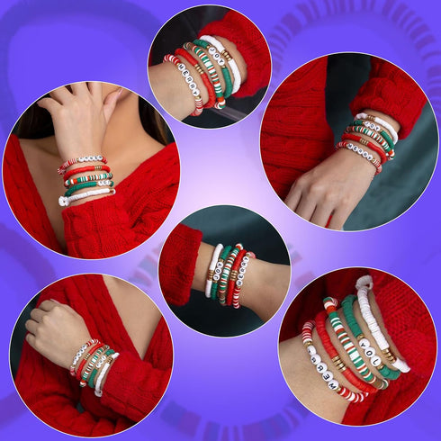 Momo's Den Clay Beads Bracelet Making Kit | Bracelet Making Kit for Girls | Clay Beads Kit | Friendship Bracelet Making Kit Best Gifts for Birthda...