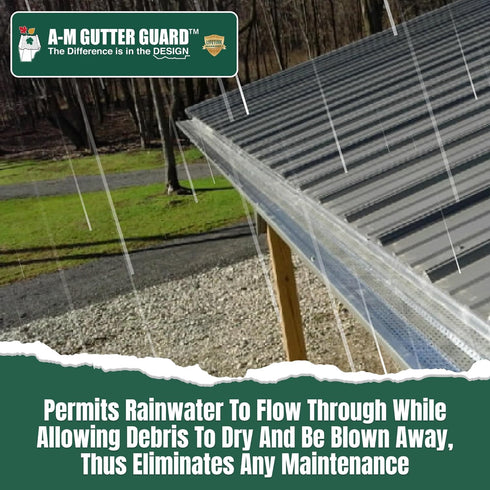 A-M Gutter Guard - Aluminum - Sample Pack - includes both 5" and 6" Width Samples (7" in length, Mill Finish)...