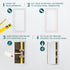 8inch x 16inch White Plastic Access Panel. Service Shaft Door Panel. Plumbing, Electricity, Heating, Alarm Wall Access Panel Drywall. Bathroom Ser...
