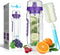 AquaFrut 32 OZ Fruit Infuser Water Bottle BPA-Free Fruit Infusion Sports Bottle - Flip Top Lid w Drinking Spout, Leak Proof, Made of Durable Trita...
