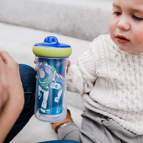 The First Years Disney/Pixar Toy Story Kids Insulated Sippy Cups - Dishwasher Safe Spill Proof Toddler Cups - Ages 12 Months and Up - 9 Ounces - 2...