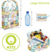 O-WITZ Reusable Grocery Bags | Vibrant Tote Bag For Groceries, Gym, Beach Gear, Toys & More | Washable Design With Large Handles For Maximum Conve...