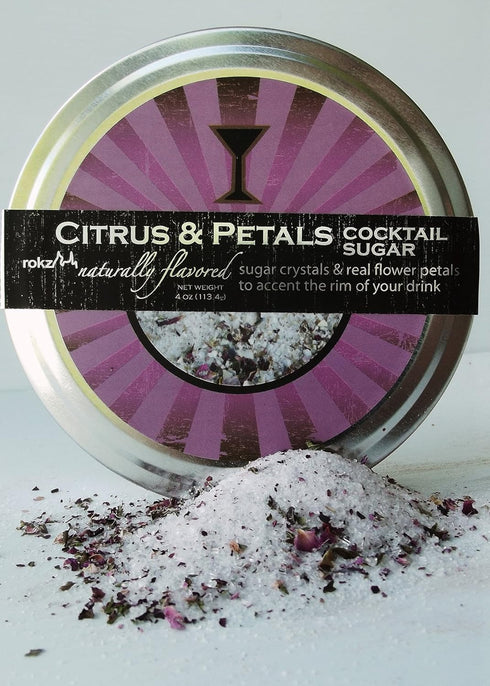 rokz Citrus & Petals Cocktail Sugar Rimmerz, 4 Ounce...