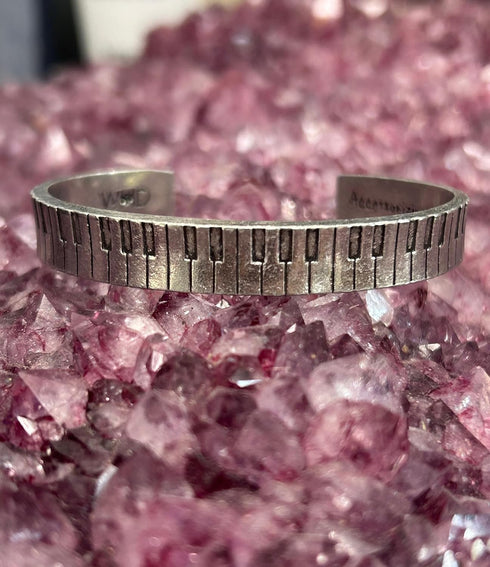 Piano Cuff Inspirational Jewelry Bracelet - Great Piano Gift for Music Teachers, Musicians, and Music Students By Whitney Howard Designs...