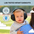 Baby Travel Noise-Cancelling Earmuffs with Adjustable Headband - Infant Ear Protection Headphones for Ages 0-24 Months - Black...