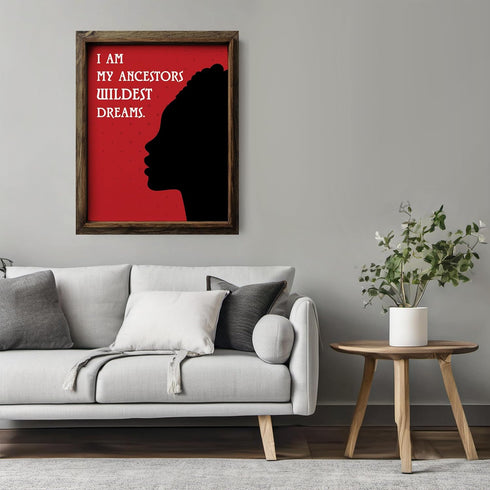 Posterizer 1 pcs-Ethnic African American Women-Positive Quote-Afro-American Art Collection-Inspirational Women's Art-Gifts for Women-Living Room B...
