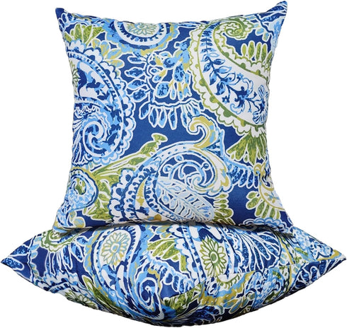 Outdoor Pillows Case, 2PCS Waterproof Outdoor Pillow Covers 18x18 Inch Outdoor Lumbar Pillow Covers Home Decor for Furniture Patio Couch Bed Sofa ...