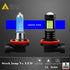 Alla Lighting H8 H11 LED Bulbs, Fog Lights or DRL Lamps Replacement 8000K Ice Blue 12V H11LL H8LL H16 for Cars, Trucks, Xtreme Super Bright 3030 3...