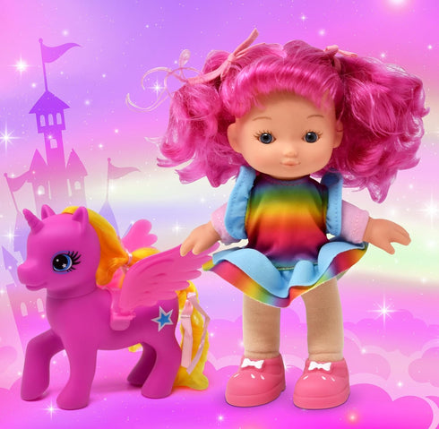 Gift Boutique Unicorn Toy Gifts for Girls, Princess Fairy Doll with Hair Playset includes Mini Fairytale Figure Magical Rainbow Little Pony with W...