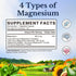 Vitalitown Magnesium Complex Supplement 500mg - Maximized Absorption Chelated Magnesium Glycinate, Malate, Taurate & Citrate - Vegan Non-GMO Magne...