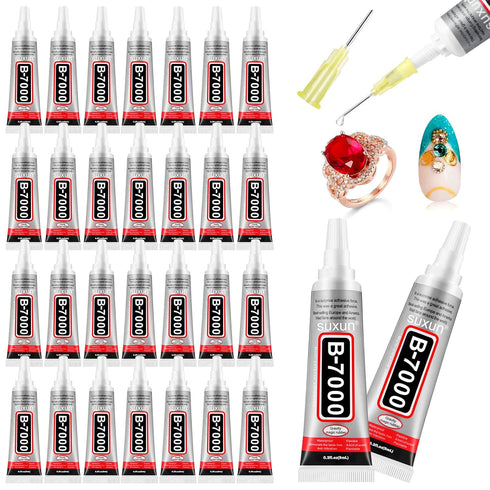 B7000 Glue Clear Adhesive Jewelry Bead B-7000 Glue for Jewelry Rhinestone DIY Cell Phone Repair Clothes Glass Metal Stone Beads Wooden Small Part ...