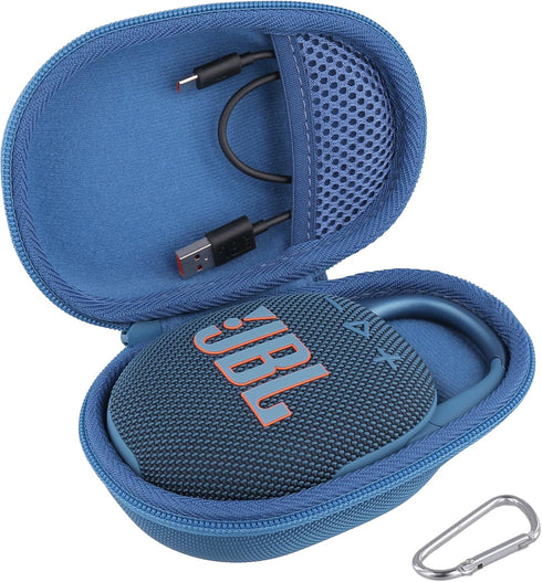 co2CREA Hard Carrying Case Replacement for JBL Clip 5 Waterproof Portable Wireless Portable Mini Bluetooth Speaker (Blue Case)...