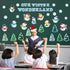 Haooryx 83Pcs Christmas Winter Snowmen Bulletin Board Set Classroom Decoration, Snow Snowman Patterned Paper Cut-Outs Blackboard Border Decor for ...