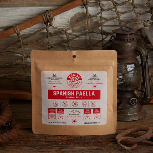 Nomad Nutrition – Spanish Paella | High Energy, All Natural Ingredients | Plant-Based & Non-GMO | Just Add Boiling Hot Water| 112g / 4oz (Pack of ...