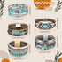 Sasylvia 6 Pcs Turquoise Bracelet for Women Leather Bracelet Western Jewelry for Women Multilayer Boho Cuff Bangle Set...