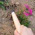 Kana Hoe 217 Japanese Garden Tool - Hand Hoe/Sickle is Perfect for Weeding and Cultivating. The Blade Edge is Very Sharp,Beige-claw rake...