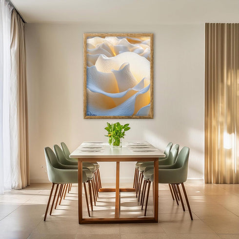 Posterizer 1 pcs-delicate rose petals close up photo -2-Floral & Botanical Art Gifts for Women Decor for Home & Office- unframed wall art...