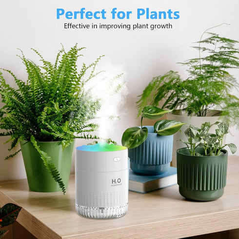 Besky Rechargeable Small Humidifier, Mini Portable Cool Mist Humidifier 2 Modes with 7 Color Light Desktop Humidifier for Baby Bedroom, Office, Nu...