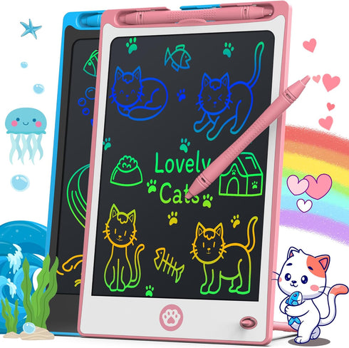 Hockvill LCD Writing Tablet for Kids 8.8 Inch, Toys for Girls Boys Drawing Pad for 3 4 5 6 7 Year Old Kid, Toddler Magnetic Doodle Board Travel Es...