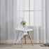 Home Brilliant White Sheer Curtains 63 inch Length Rod Pocket Drape for Dinning Room Window Treatment Panels for Living Room, 54" Width x 63" Leng...