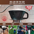 Big Joe® Large Pour Over Coffee Maker w/ 50 Filters, Brews from 12 up to 75 Ounces, Fits Any Drinkware, Dishwasher Safe, Made in USA...