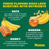 NATOO Dog Treats, Crunchy Biscuits Oats Banana and Honey, Natural Dog Treats, Rich in Omega 6, Prebiotics and Fiber, Antioxidants for Immunity, 8o...