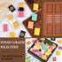Chocolate Molds Silicone,Mini Rectangular Shaped Chocolate Bar Mold Non-Stick Mini Chocolate Candy Mold Silicone for Chocolate&Candy,Waffles Silic...