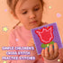 Caydo 8-in-1 Cross Stitch Kit for Beginners Kids, Includes 8 PCS Plastic Canvas with Pre-Patterns, 13 Colors Threads, Instructions, Embroidery Nee...