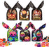 100PCS Halloween Treat Bags Candy Bags, Kids Trick or Treat Bags Goodie Bags, Cute Rabbit Ear Small Halloween Cookies Plastic Gift Bags for Hallow...