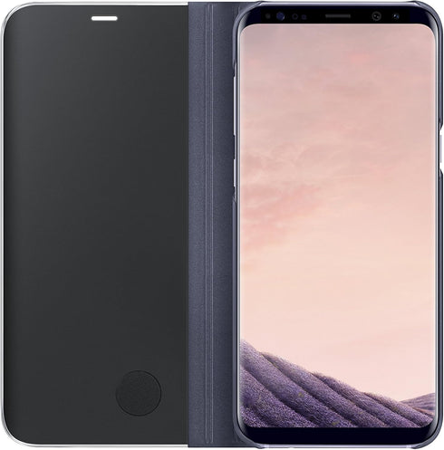 Samsung EF-ZG955CVEGUS Clear View Standing Cover Flip Case for Galaxy S8+ ONLY with kickstand, Orchid Grey...