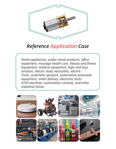 CHANCS N20 Variable Speed Motor 3V DC 10RPM Shaft Length 10mm Gear Box Micro Electric Motor with Torque Gear for Electronic Toys Mechanical Arms 2...