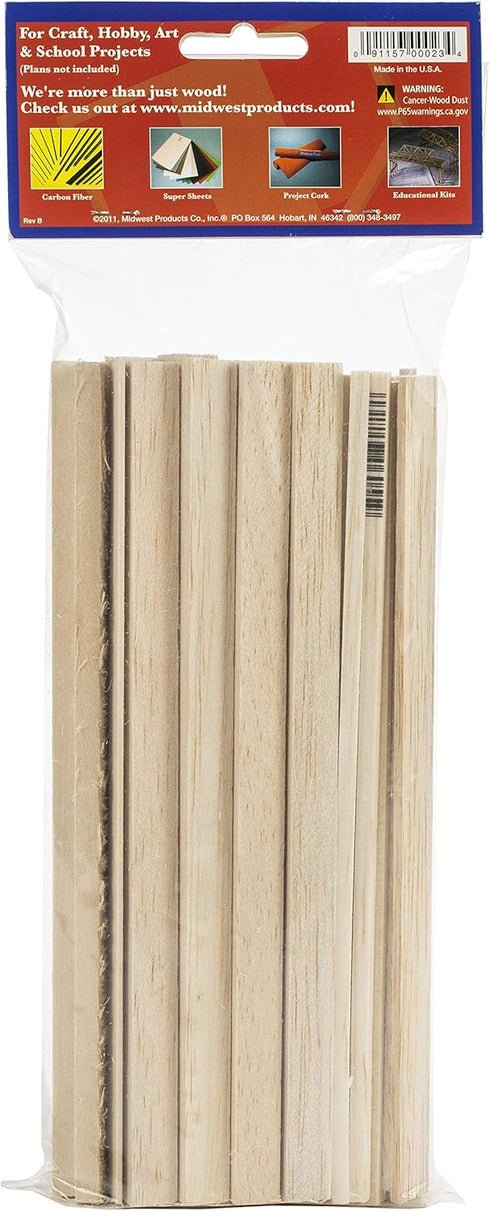 Midwest Products Co. Wood Strip Economy Bag, Balsa & Basswood...