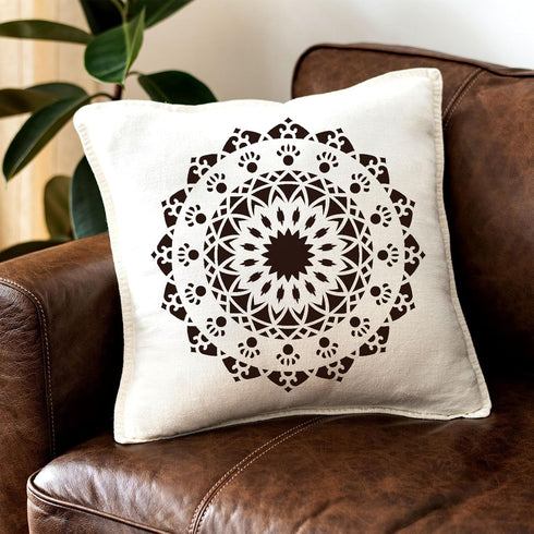 9 Pack Large Mandala Stencils for Painting 12x12 Inches Mandala Painting Templates Reusable Floral Mandala Drawing Stencils for Wall Floor Furnitu...