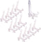 Cosmos Pack of 12 Clear Plastic Easels Plate Stands to Display Plates, Pictures or Other Items, 6 Inch Tall (Clear)...