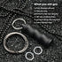 Titanium Small Pill Box Titanium Pill Case Necklace Nitro Mini Waterproof Keychain Pill Holder Lightweight Charming Pendant Necklace Pill Containe...