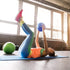 URBNFit Small Exercise Ball - 9-inch Mini Pilates Ball with Fitness Guide for Yoga, Barre, Physical Therapy, Stretching & Core Stability Workout...