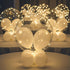 Lightsfever warm white led balloons with batteries, wedding proposal decorations clear transparent for helium or air, birthday party, halloween de...