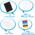 PU Leather Budget Binder Notebook Planner with 40 Pages Loose-Leaf Filler Paper, Stainless Ring Binder, 6 Zipper Bags, 10 Category Stickers, 2 Pen...
