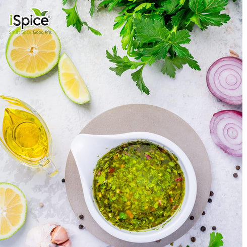 iSpice - Low-Sodium, Sugar-Free 1 Pack CHIMICHURRI SEASONING World Flavor Super Spice Blend | All Natural | Ready to use as is | No preparation is...