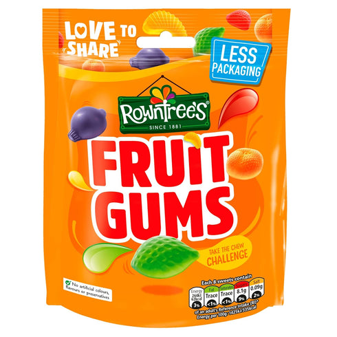 Rowntree's Fruit Gums Sweets Sharing Pouch, 150 g...